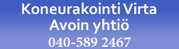 Koneurakointi Virta avoin yhtiö logo